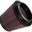 Load image into Gallery viewer, K&amp;N Universal Clamp-On Air Filter 6in FLG / 9in B / 6-5/8in T / 7-1/2in H - Side View