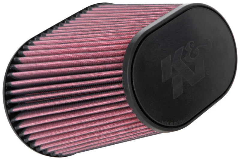 K&N Universal Clamp-On Air Filter 7in x 5-3/16in Flange 10in x 6-1/4in B 6-3/4in x 4-1/2in T 8in H - Main Product View