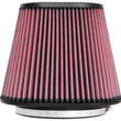 Load image into Gallery viewer, K&amp;N Universal Clamp-On Air Filter 7in x 5-3/16in Flange 10in x 6-1/4in B 6-3/4in x 4-1/2in T 8in H - Detail View