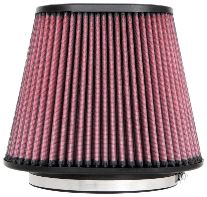 K&N Universal Clamp-On Air Filter 7in x 5-3/16in Flange 10in x 6-1/4in B 6-3/4in x 4-1/2in T 8in H - Detail View