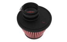 Load image into Gallery viewer, K&amp;N Universal Clamp-on Air Filter 2in Flange ID 5-3/16in Base 3-1/2in Top 3-11/16in Height w/ Vent - Side View