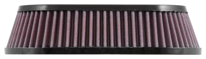 K&N Universal Custom Air Filter - Oval Shape 9.313in OD / 2.375 Height - Detail View