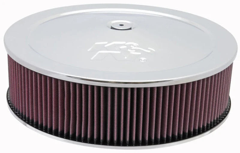 K&N Universal Custom Air Filter - Round 5.125in Flange / 14in OD / 5.125in ID / 5.625in Height - Main Product View