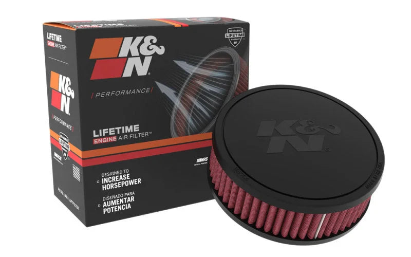 K&N Universal Filter 2 1/16in Flange / 6in OD / 2in H / CR TP V - Installation View