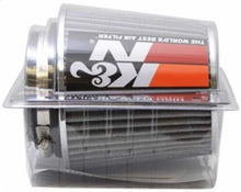 Load image into Gallery viewer, K&amp;N Universal Filter Chrome Round Tapered White - 4in Flange ID x 1.125in Flange Length x 5.5in H - Additional View 12