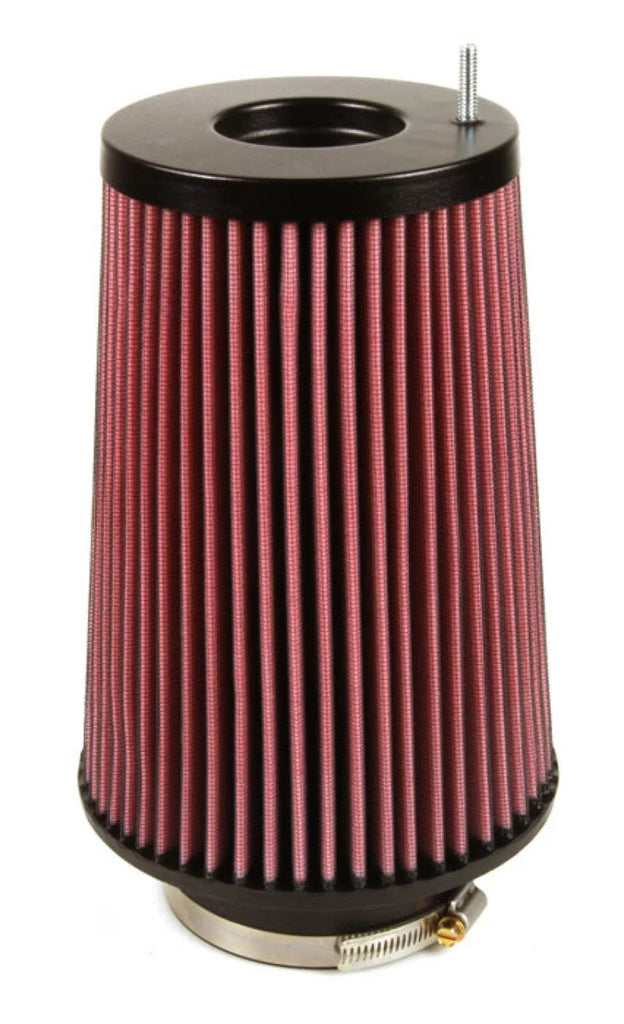 K&N Universal Filter Round Tapered 4in FlangeID / 6.625in Base OD / 5.25in Top OD / 9.5in Height - Side View