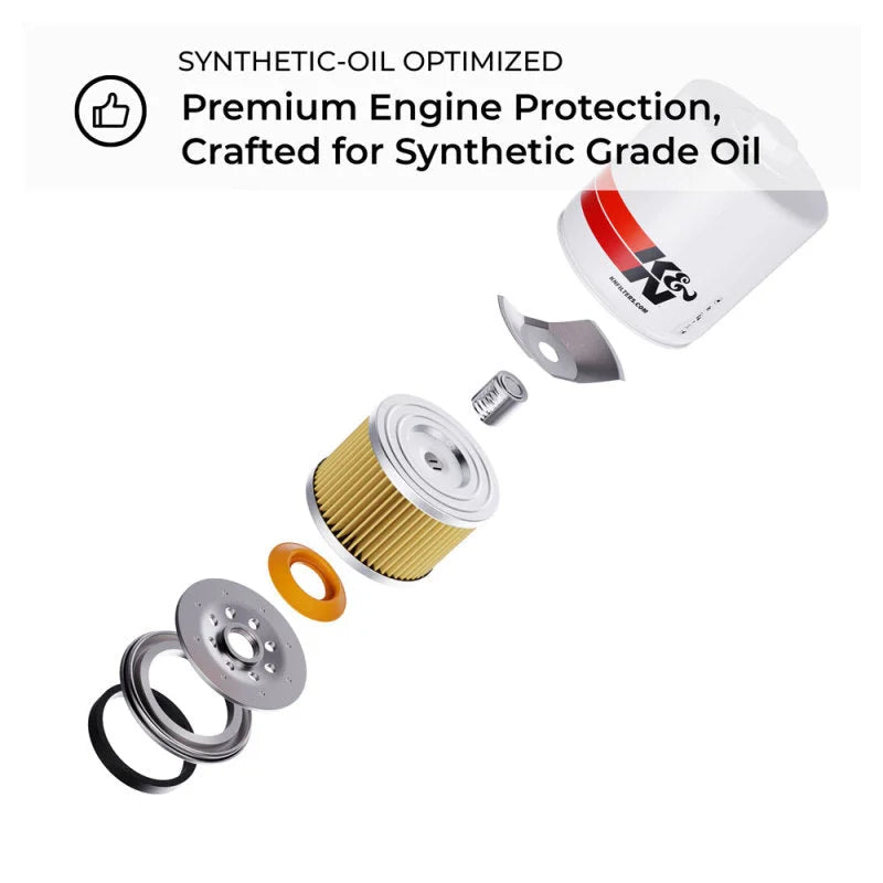 K&N Universal Performance Gold Oil Filter - Installation View