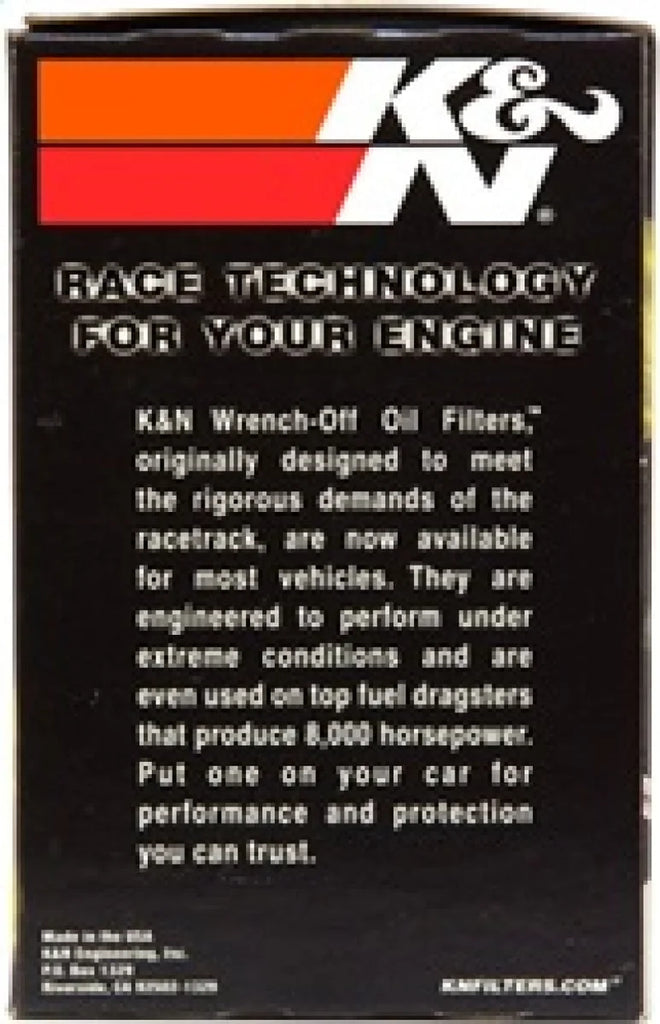 K&N Universal Performance Gold Oil Filter - Additional View 10