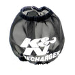 Load image into Gallery viewer, K&amp;N Universal PreCharger Round Tapered Air Filter Wrap Black 3in Base ID x 2in Top ID x 3in H - Main Product View