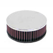 Load image into Gallery viewer, K&amp;N Universal Round Clamp-On Air Filter 2in. Flange / 5-3/8in. OD / 2in. Height - Side View