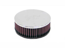 Load image into Gallery viewer, K&amp;N Universal Round Clamp-On Air Filter 2in. Flange / 5-3/8in. OD / 2in. Height - Side View