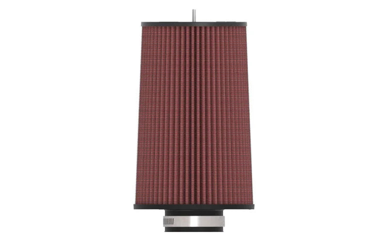 K&N Universal Round Clamp-On Air Filter 3-1/2in FLG  8in B, 7in T W/STUD, 12-1/2in H - Installation View