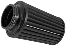 Load image into Gallery viewer, K&amp;N Universal Round Clamp-On Air Filter 3.5in ID 9.5in Height 6in Base OD 5.25 Top OD - Side View