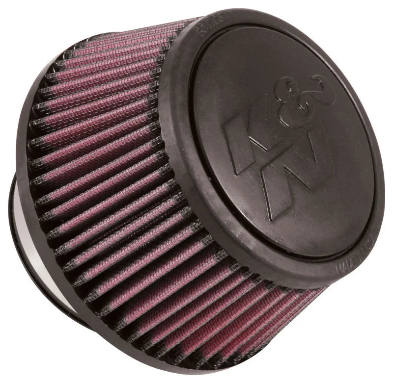 K&N Universal Round Clamp-On Air Filter 3in Flange ID x 6in Base OD x 4.625in Top OD x 3in Height - Main Product View