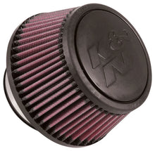 Load image into Gallery viewer, K&amp;N Universal Round Clamp-On Air Filter 3in Flange ID x 6in Base OD x 4.625in Top OD x 3in Height - Main Product View