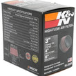 Load image into Gallery viewer, K&amp;N Universal Round Clamp-On Air Filter 3in Flange ID x 6in Base OD x 4.625in Top OD x 3in Height - Additional View 10