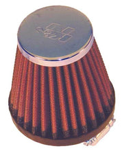 Load image into Gallery viewer, K&amp;N Universal Round Tapered Chrome Filter 1.563in Flange ID x 3in Base OD x 2in Top OD x 3in H - Main Product View