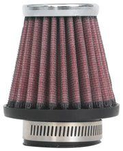 Load image into Gallery viewer, K&amp;N Universal Round Tapered Chrome Filter 1.563in Flange ID x 3in Base OD x 2in Top OD x 3in H - Additional View 8
