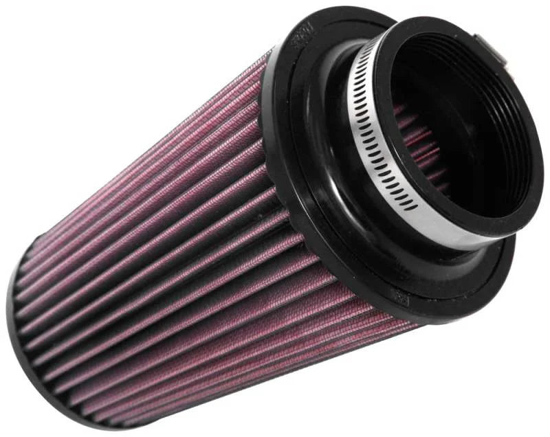 K&N Universal Round Tapered Filter 3 inch FLG / 5 inch Bottom / 4 inch Top / 7 7/8 inch Height - Side View