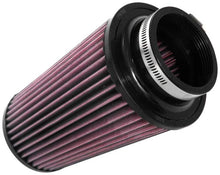 Load image into Gallery viewer, K&amp;N Universal Round Tapered Filter 3 inch FLG / 5 inch Bottom / 4 inch Top / 7 7/8 inch Height - Side View