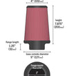 Load image into Gallery viewer, K&amp;N Universal Round Tapered Filter 3 inch FLG / 5 inch Bottom / 4 inch Top / 7 7/8 inch Height - Additional View 10