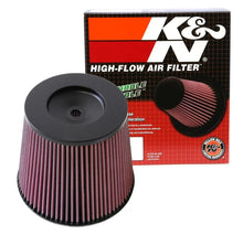 Load image into Gallery viewer, K&amp;N Universal Round Tapered Filter 6in Flange ID x 9in Base OD x 6.625in Top OD x 7.5in Height - Installation View
