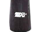 Load image into Gallery viewer, K&amp;N Universal Round Tapered Filter Wrap - Black - 6in Base ID x 4.625in Top ID x 9in Height - Side View