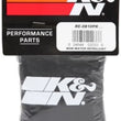 Load image into Gallery viewer, K&amp;N Universal Round Tapered Filter Wrap - Black - 6in Base ID x 4.625in Top ID x 9in Height - Installation View