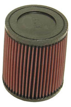 Load image into Gallery viewer, K&amp;N Universal Rubber Filter 2-1/4in FLG x 5-1/8in Base x 4-5/8in Top x 6in Height - Side View
