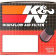 Load image into Gallery viewer, K&amp;N Universal Rubber Filter 2 inch Top OD / 3.5 inch Base OD / 2.25 inch Flange ID / 4 inch Height - Installation View