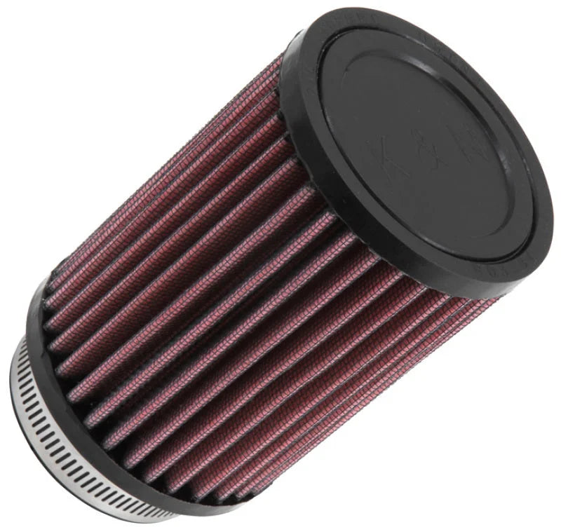 K&N Universal Rubber Filter 2.5in Flange ID x 3.5in OD x 5in Height - Side View