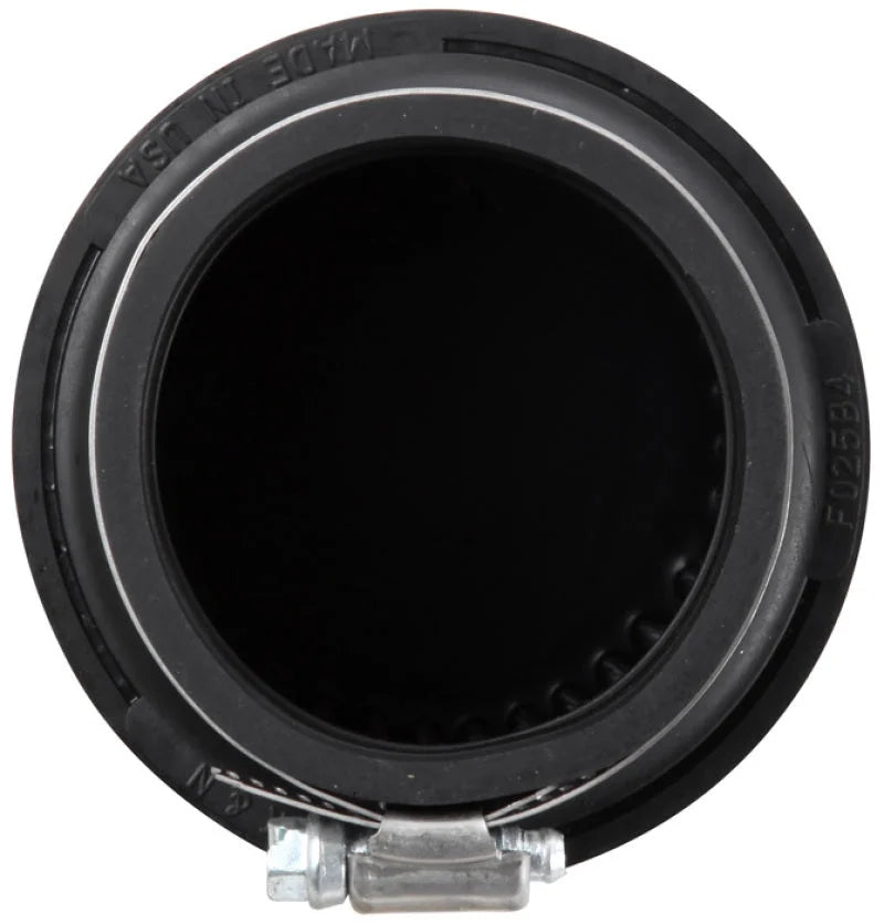 K&N Universal Rubber Filter 2.5in Flange ID x 3.5in OD x 5in Height - Back View
