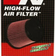 Load image into Gallery viewer, K&amp;N Universal Rubber Filter 2.75in Flange ID x 5.875in Base OD x 4.75in Top OD x 7in Height - Back View