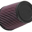 Load image into Gallery viewer, K&amp;N Universal Rubber Filter 3 1/2 inch FLG / 4 5/8 inch Base / 3-1/2 inch Top / 5 1/2 inch Height - Back View
