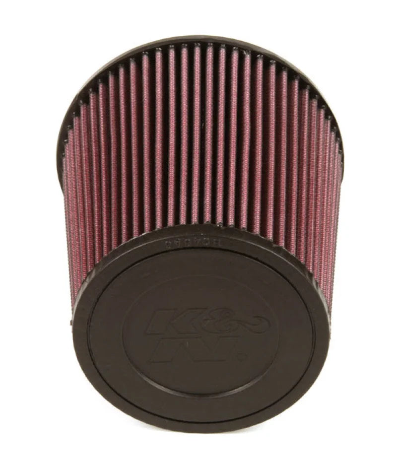 K&N Universal Rubber Filter 3 1/2inch ID FLG / 6inch Base / 4-5/8inch Top / 6inch Height - Side View