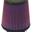 Load image into Gallery viewer, K&amp;N Universal Rubber Filter 3 1/2inch ID FLG / 6inch Base / 4-5/8inch Top / 6inch Height - Installation View