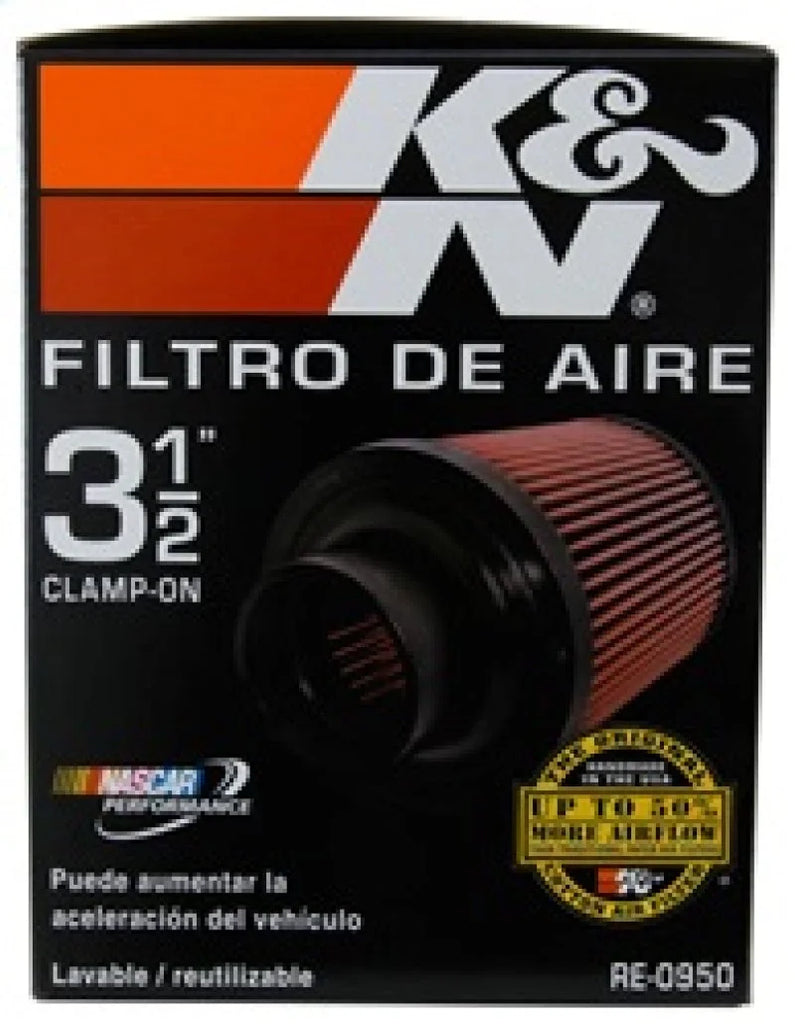 K&N Universal Rubber Filter 3 1/2inch ID FLG / 6inch Base / 4-5/8inch Top / 6inch Height - Additional View 7