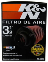 Load image into Gallery viewer, K&amp;N Universal Rubber Filter 3 1/2inch ID FLG / 6inch Base / 4-5/8inch Top / 6inch Height - Additional View 7