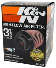 Load image into Gallery viewer, K&amp;N Universal Rubber Filter 3 1/2inch ID FLG / 6inch Base / 4-5/8inch Top / 6inch Height - Additional View 10