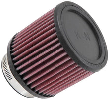 Load image into Gallery viewer, K&amp;N Universal Rubber Filter 3 inch 5 Degree FLG 4 1/2 inch OD 4 inch Height - Side View
