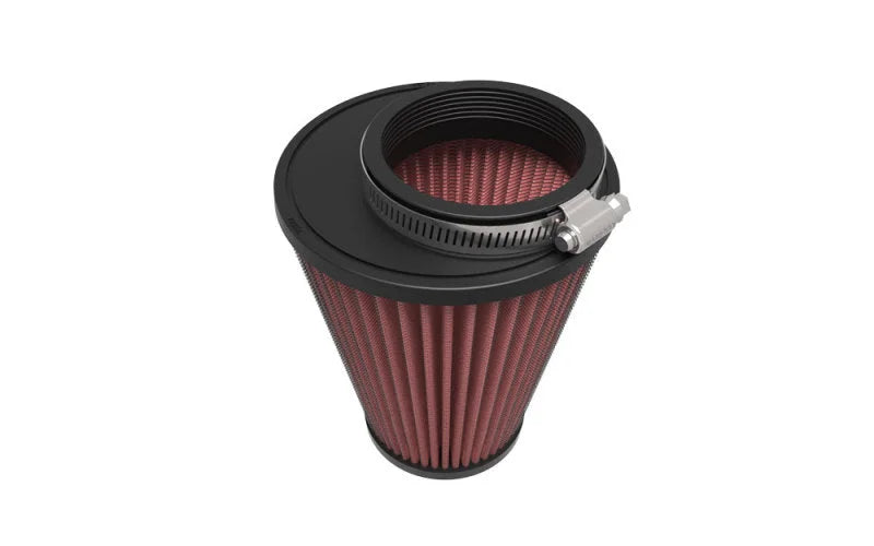 K&N Universal Rubber Filter 3.25 inch FLG / 5.75 inch Bottom / 3.5 inch Top / 6.6875 inch Height - Side View