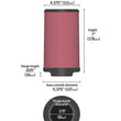 Load image into Gallery viewer, K&amp;N Universal Rubber Filter 3.75in FLG x 5.375in Base x 5.375in Top x 7in Height - Back View