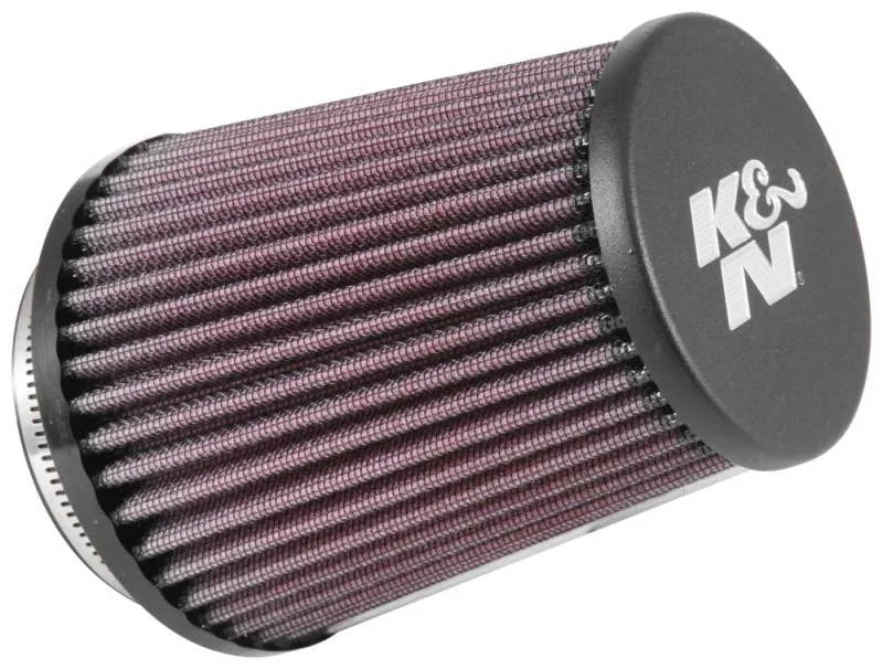 K&N Universal Rubber Filter 3in Flg 4-1/2inch OD B / 2-1/4inch H - Black Top - Side View