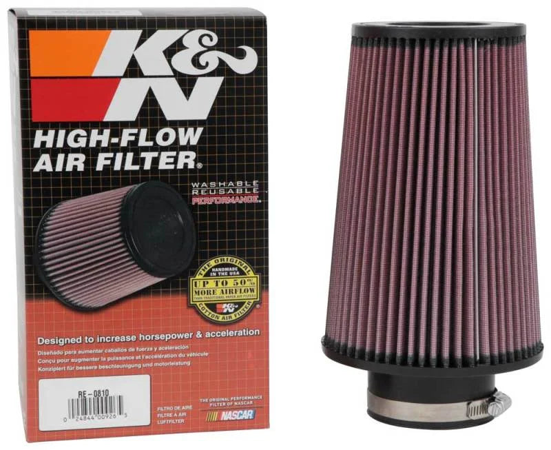 K&N Universal Rubber Filter 3inch FLG / 6inch OD-B / 4-5/8inch OD-T / 9inch L - Additional View 9