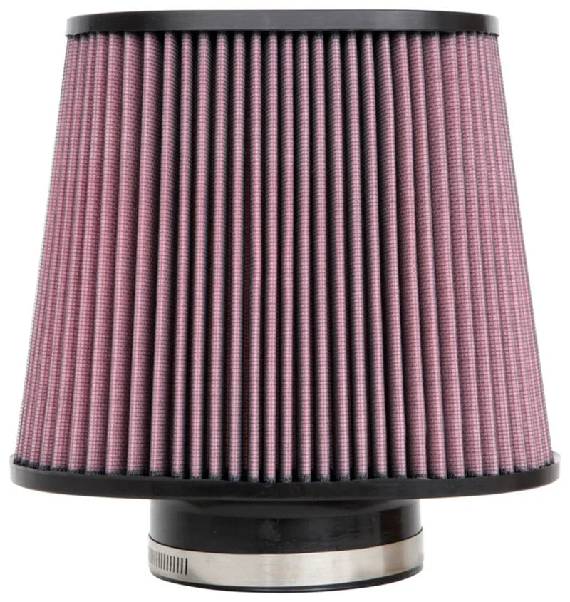 K&N Universal Rubber Filter 4in FLG 9IN x 5-3/4IN B / 7 x 4-1/2IN T / 7-1/2IN H - Side View
