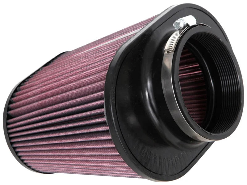 K&N Universal Rubber Filter 4in FLG 9IN x 5-3/4IN B / 7 x 4-1/2IN T / 7-1/2IN H - Back View