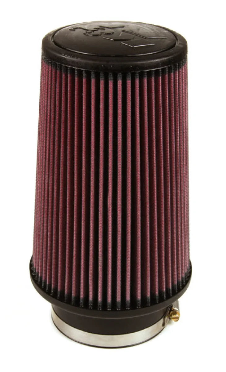 K&N Universal Rubber Filter 4inch FLG / 6inch OD-B / 4-5/8inch OD-T / 9inch H - Side View