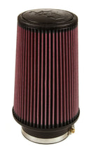 Load image into Gallery viewer, K&amp;N Universal Rubber Filter 4inch FLG / 6inch OD-B / 4-5/8inch OD-T / 9inch H - Side View