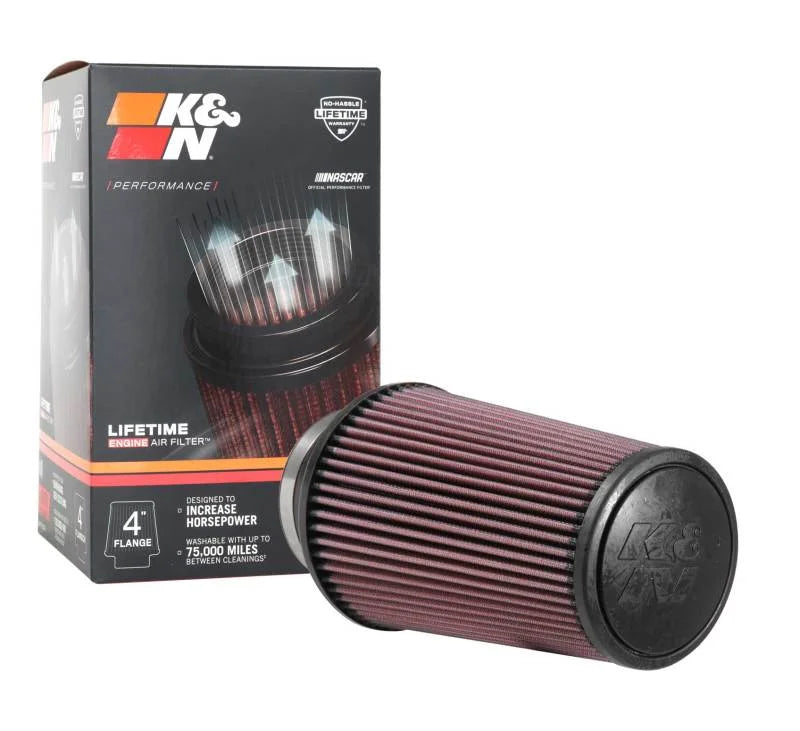 K&N Universal Rubber Filter 4inch FLG / 6inch OD-B / 4-5/8inch OD-T / 9inch H - Additional View 9