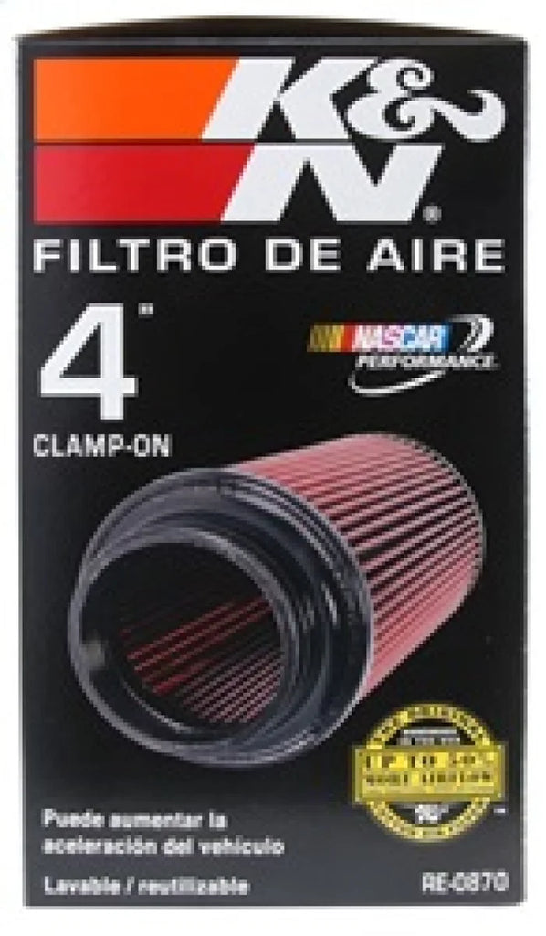K&N Universal Rubber Filter 4inch FLG / 6inch OD-B / 4-5/8inch OD-T / 9inch H - Additional View 10